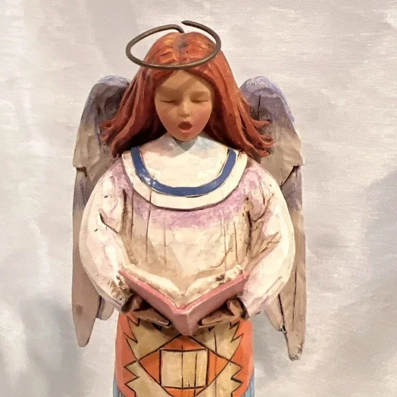 Heartwood Creek Retired 2004 Jim Shore Singing Makes The Heart Glad 13" Angel - Picture 2 of 15